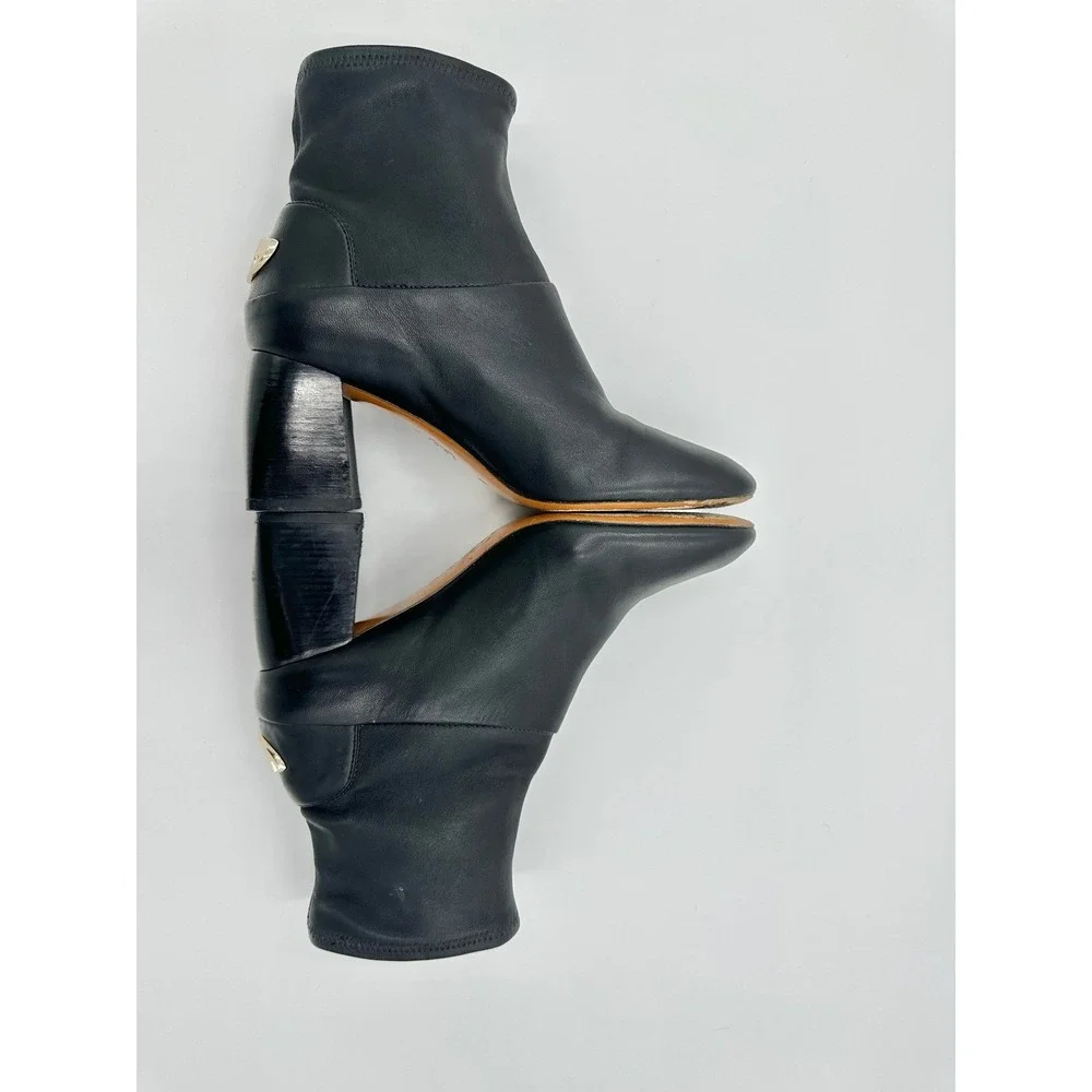 Tory Burch‎ Sidney bootie black leather size 7M womens boots